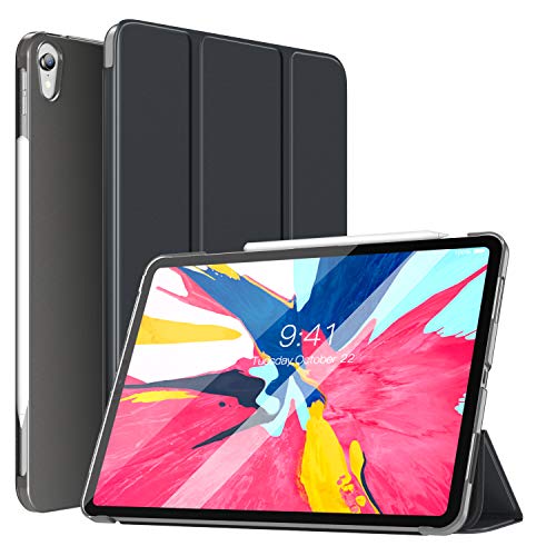 TiMOVO Case Fit iPad Pro 11″ 2018, Smart Case Translucent Frosted Back Protector with Side
