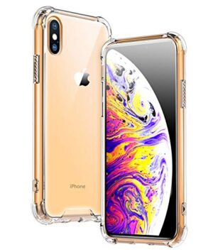 1 TiMOVO Compatible with iPhone Xs Max Case, Slim Cover Anti-Scratch Hard PC Backplate and Ruggedized Corners TPU Bumper, Clear Shell Fit with Apple iPhone Xs Max 6.5 inch 2018 - Crystal Clear