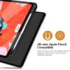 TiMOVO Case Fit iPad Pro 11" 2018 with Pencil Holder [Support Attaches Magnetically to Pair/Charge Function] Smart Case Protector Cover , with Auto Wake/Sleep for iPad Pro 11 2018 - Black