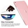 TiMOVO Case Fit iPad Pro 11" 2018 [Support Attaches Magnetically Pair/Charge Function] Smart Case Light Weight Slim Translucent Frosted Back Protector, Auto Wake/Sleep Magnetic Cover - Light Rose Gold