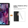 TiMOVO Case Fit iPad Pro 11" 2018 with Pencil Holder [Support Attaches Magnetically to Pair/Charge Function] Smart Case Protector Cover , with Auto Wake/Sleep for iPad Pro 11 2018 - Black