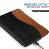 TiMOVO Case Compatible with Kindle Paperwhite - PU Leather Smart Cover with Auto Wake/Sleep Function fits Paperwhite Versions Prior to 2018 (Will not fit All-New Paperwhite 10th Gen), Black/Brown