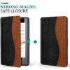 TiMOVO Case Compatible with Kindle Paperwhite - PU Leather Smart Cover with Auto Wake/Sleep Function fits Paperwhite Versions Prior to 2018 (Will not fit All-New Paperwhite 10th Gen), Black/Brown