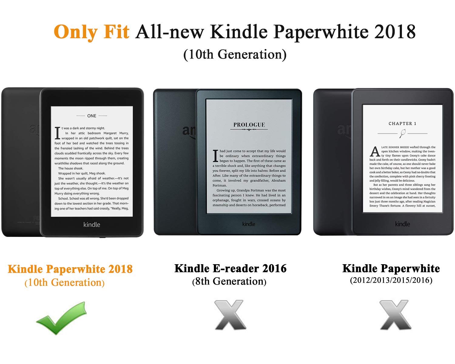 Amazon kindle paperwhite premium lederhulle 10. generation 2018 image