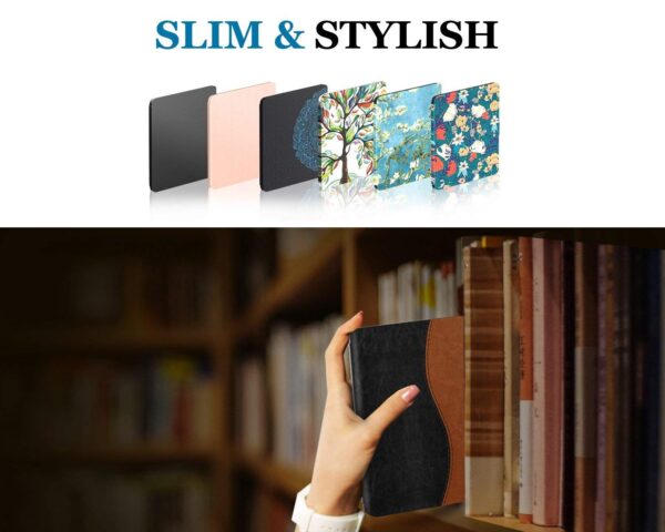 TiMOVO Case Compatible with Kindle Paperwhite - PU Leather Smart Cover with Auto Wake/Sleep Function fits Paperwhite Versions Prior to 2018 (Will not fit All-New Paperwhite 10th Gen), Black/Brown