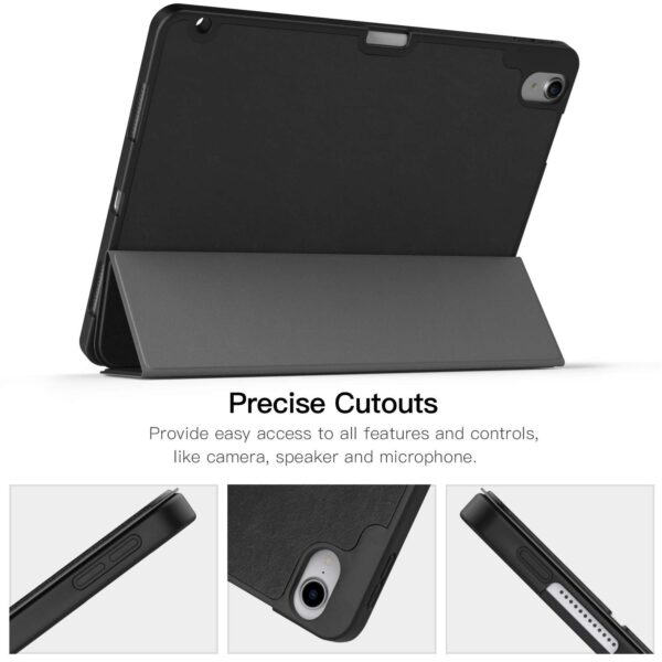 TiMOVO Case Fit iPad Pro 11" 2018 with Pencil Holder [Support Attaches Magnetically to Pair/Charge Function] Smart Case Protector Cover , with Auto Wake/Sleep for iPad Pro 11 2018 - Black