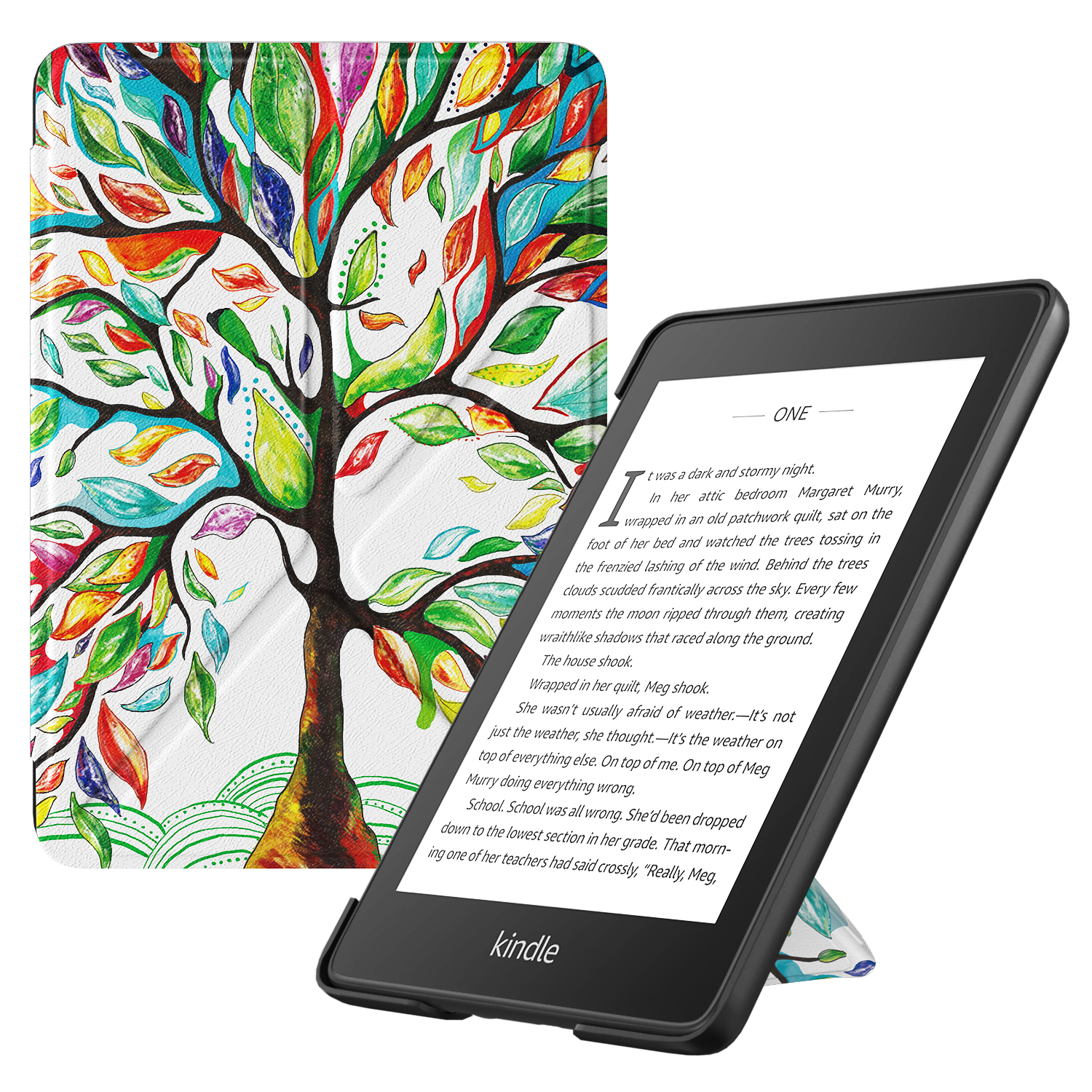 - Vertical Multi-Viewing Hands-Free Stand Cover with Auto Sleep/Wake 10th Generation, 2019 / Kindle 8th Generation, 2016 Fintie Flip Case for All-New Kindle Love Tree