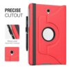 TiMOVO Samsung Galaxy Tab S4 10.5 Case,360 Degree Rotating Case Swivel Stand Cover with Pencil Holder,Auto Wake/Sleep Function for Samsung Tab S4 10.5 Inch(SM-T830/T835) 2018 Release - Red