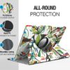 TiMOVO Samsung Galaxy Tab S4 10.5 Case,360 Degree Rotating Case Swivel Stand Cover with Pencil Holder,Auto Wake/Sleep Function for Samsung Tab S4 10.5 Inch(SM-T830/T835) 2018 Release - Lucky TREE