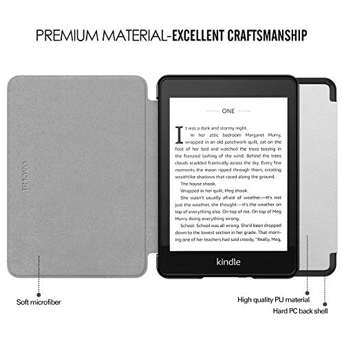 Noir - Étui DOrigami Permanent avec Coque pour Réveil/Veille Automatique pour  Kindle Paperwhite 2018 Tablette 10ème génération, modèle 2018 TiMOVO Coque pour Kindle Paperwhite 