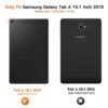 TiMOVO Folio Case for Samsung Galaxy Tab A 10.1 2019 (T510/T515), Premium Slim Folding PU Leather Stand Cover Case for Galaxy Tab A 10.1 2019 Tablet, Not Fit Tab A 10.1 2016 (T580/T585) - Lucky Tree