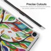 TiMOVO Folio Case for Samsung Galaxy Tab A 10.1 2019 (T510/T515), Premium Slim Folding PU Leather Stand Cover Case for Galaxy Tab A 10.1 2019 Tablet, Not Fit Tab A 10.1 2016 (T580/T585) - Lucky Tree