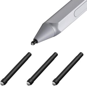 1 TiMOVO Pen Tips for Surface Pen, (3 Pack, Original HB Type) Original Surface Pen Tips Replacement Kit Fit Microsoft Surface Pro 2017 Pen (Model 1776) & Surface Pro 4 Pen - Black