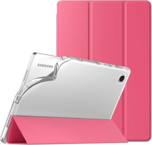 1 TiMOVO for Galaxy Tab A8 Case 2021/2022 10.5 Inch SM-X200/ SM-X205, Slim Soft TPU Translucent Frosted Back Protective Cover Shell with Auto Wake/Sleep Feature for Samsung A8 Tablet, Watermelon Red