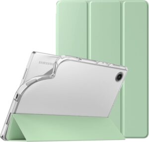 1 TiMOVO for Galaxy Tab A8 Case 2021/2022 10.5 Inch SM-X200/ SM-X205, Slim Soft TPU Translucent Frosted Back Protective Cover Shell with Auto Wake/Sleep Feature for Samsung A8 Tablet, Green