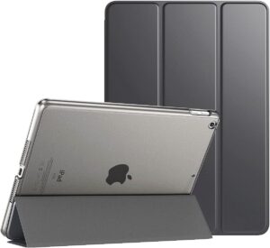 TiMOVO Funda para Nuevo iPad 9ª Generación 2021/iPad 8ª Gen 2020 10.2'',Delgada Carcasa Trasera Translúcida para iPad 7ª Gen 10.2" 2019, Gris Espacial