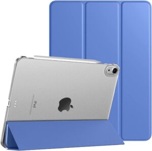 TiMOVO Hülle Kompatibel mit iPad Air 5/4 Generation(2022/2020) 10,9", Schlank Schutzhülle mit Transparenter Rückseite, Auto Schlaf/Wach, Blau