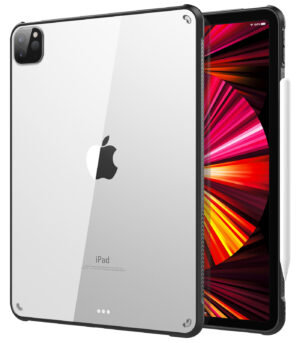 TiMOVO Coque de Protection pour iPad Pro 11" (2022/2021, 4ème/3ème Génération), Prendre en Charge de Chargement de Apple Pencil Étui Ultra-Léger en TPU Compatible avec iPad Pro 11" 2022/2021 Noir