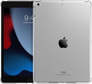 TiMOVO Hülle Kompatibel mit iPad 9./8./7. Generation 10,2 Zoll 2021/2020/2019, Ultra Schlank Schutzhülle durchsichtige Hartschale Rückenschale - Klar