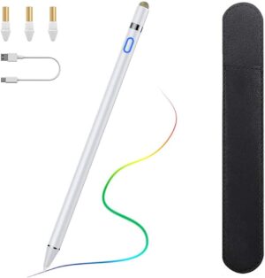 TiMOVO Stylus Pen for iPad Pencil for iPad 10th/9th/8th/7th/6th Generation,20Hrs Work Palm Rejection Apple Pen for 2018-2023 iPad Pro,iPad Air,iPad Mini High Precise iPad Pencil 1st Generation,White