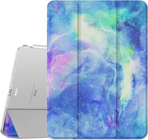 1 TiMOVO Hülle Kompatibel mit iPad Air 5/4 Generation(2022/2020) 10,9", Schlank Schutzhülle mit Transparenter Rückseite, Auto Schlaf/Wach, Sternwolke