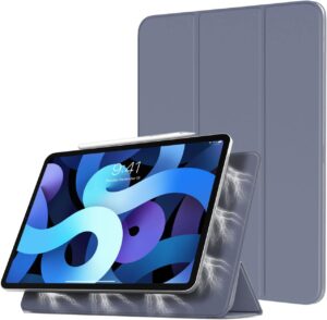 TiMOVO Funda Compatible con iPad Air 5.ª/4.ª  Generación 2022/2020 10.9", Absorción Magnética Inteligente Funda con Auto Sueño/Estela - Azul Marino