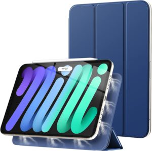 TiMOVO  Cover Compatibile con iPad Mini 6a Generazione, iPad Mini 6 Cover(8,3 Pollici 2021), Smart Custodia Leggera con Magnetico, Blu Marino