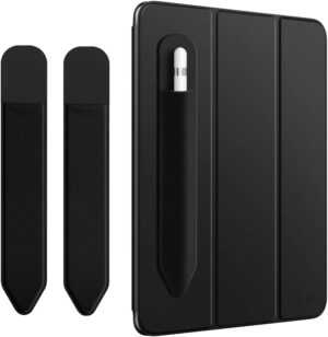 MAIN TiMOVO Elástica Funda de Lápiz para Apple Pencil 1ª/2ª Generación, Portalápiz Bolsillo Adhesivo de Apple Pencil 1ª & 2ª Generación, Negro