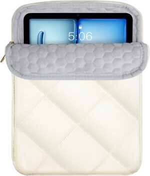 TiMOVO Tablet Sleeve Case for iPad 11-inch A16 2025 & iPad Air 11, Shockproof Protective Puffy Cover Fits iPad 10th Gen, Galaxy Tab A9 Plus, Tablet Carrying Travel Sleeve with Soft Lining, Beige