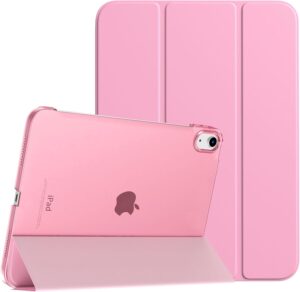 1 TiMOVO Case for iPad (A16) 11th Generation 11 Inch 2025/iPad 10th Generation 10.9 Inch 2022, Slim Stand Cover with Hard Translucent Back, Support Touch ID, Auto Wake/Sleep, Nosegay Pink