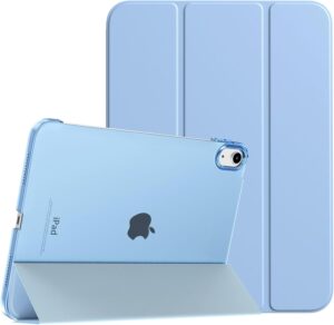 1 TiMOVO Case for iPad (A16) 11th Generation 11 Inch 2025/iPad 10th Generation 10.9 Inch 2022, Slim Stand Cover with Hard Translucent Back, Support Touch ID, Auto Wake/Sleep, Sunny Sky Blue