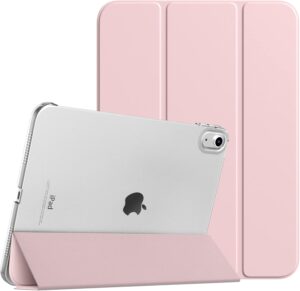 1 TiMOVO Case for iPad (A16) 11th Generation 11 Inch 2025/iPad 10th Generation 10.9 Inch 2022, Slim Stand Cover with Hard Translucent Back, Support Touch ID, Auto Wake/Sleep, Light Pink