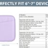 TiMOVO 6-7 Inch eReader Sleeve, Purple Lavender | Protective Cover Case with Pocket for Paperwhite/Colorsoft Signature Edition/Oasis & Kobo eReaders