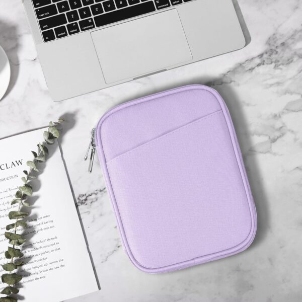 TiMOVO 6-7 Inch eReader Sleeve, Purple Lavender | Protective Cover Case with Pocket for Paperwhite/Colorsoft Signature Edition/Oasis & Kobo eReaders