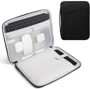 TiMOVO 9-11" Tablet Sleeve Bag for iPad 11-inch A16 2025, iPad 10.9"/10.2"| Air 11 Inch/5th/4th Gen. 10.9", Galaxy Tab A9+/A11Plus 11", Protective Bag with Pockets, Black