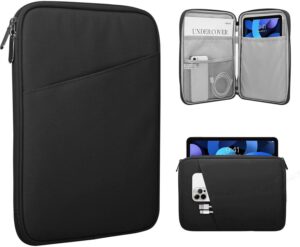 TiMOVO 9-11" Tablet Sleeve Bag with Pocket, Black | Fits iPad 11" A16 2025, iPad 10.9"/10.2", Air 11" 5th/4th Gen, Galaxy Tab A9+/A11 Plus 11"
