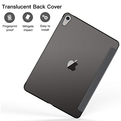 Clear TPU Back Cover ESR Rebound Soft Shell Case for iPad Pro 12.9 2020 & 2018 Black Supports Apple Pencil Wireless Slim-Fit Shell Case for iPad Pro 12.9 