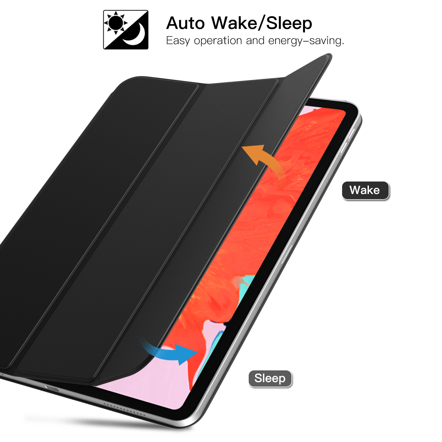 TiMOVO Custodia Magnetica Per IPad Pro 11 (M4) 2024 – Cover Sottile Con Supporto E Auto Wake/sleep