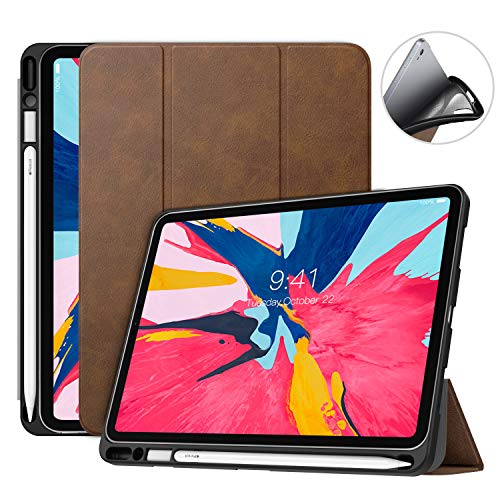 TiMOVO Case Fit iPad Pro 11″ 2018 with Pencil Holder, Smart Case [Light Weight] Soft Back