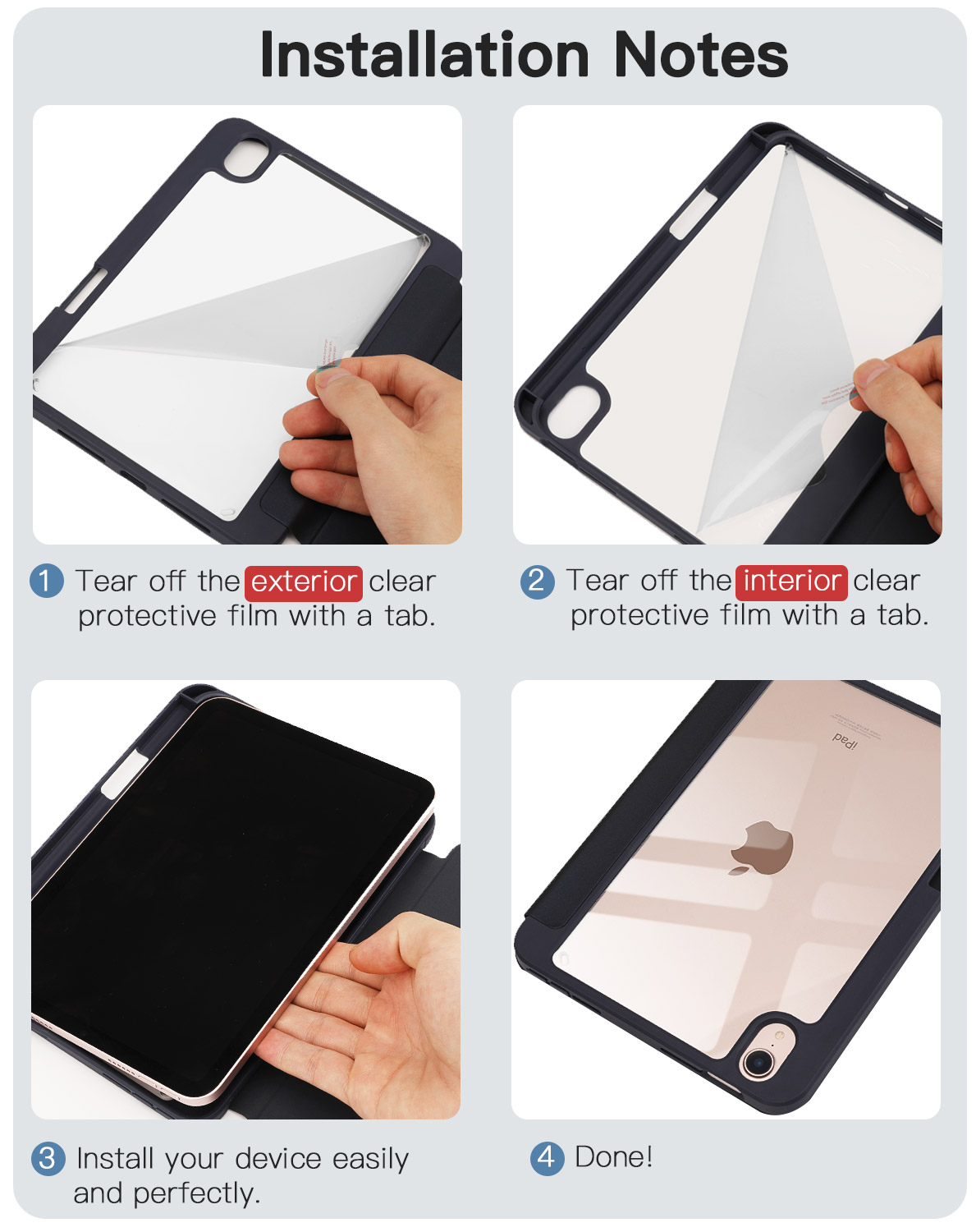Custodia Antiurto Per Bambini Con Protezione Schermo Integrata Per IPad Air 5/4 11 Pollici (2022/2020) E IPad Pro 11 (2020/2018) - Cover EVA Con Maniglia E Cavalletto, Leggera