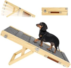 Pawaboo 2026 Upgraded Small Dog Ramp for Couch Foldable