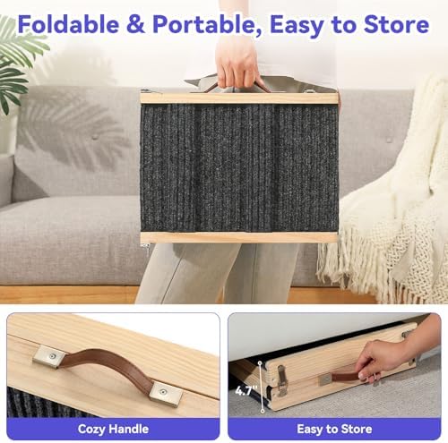 Pawaboo 2026 Upgraded Small Dog Ramp for Couch Foldable