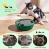 Pawaboo Interactive Cat Toy with Running Mouse, Automatic Track Kitten Toy  Green : Pet Supplies